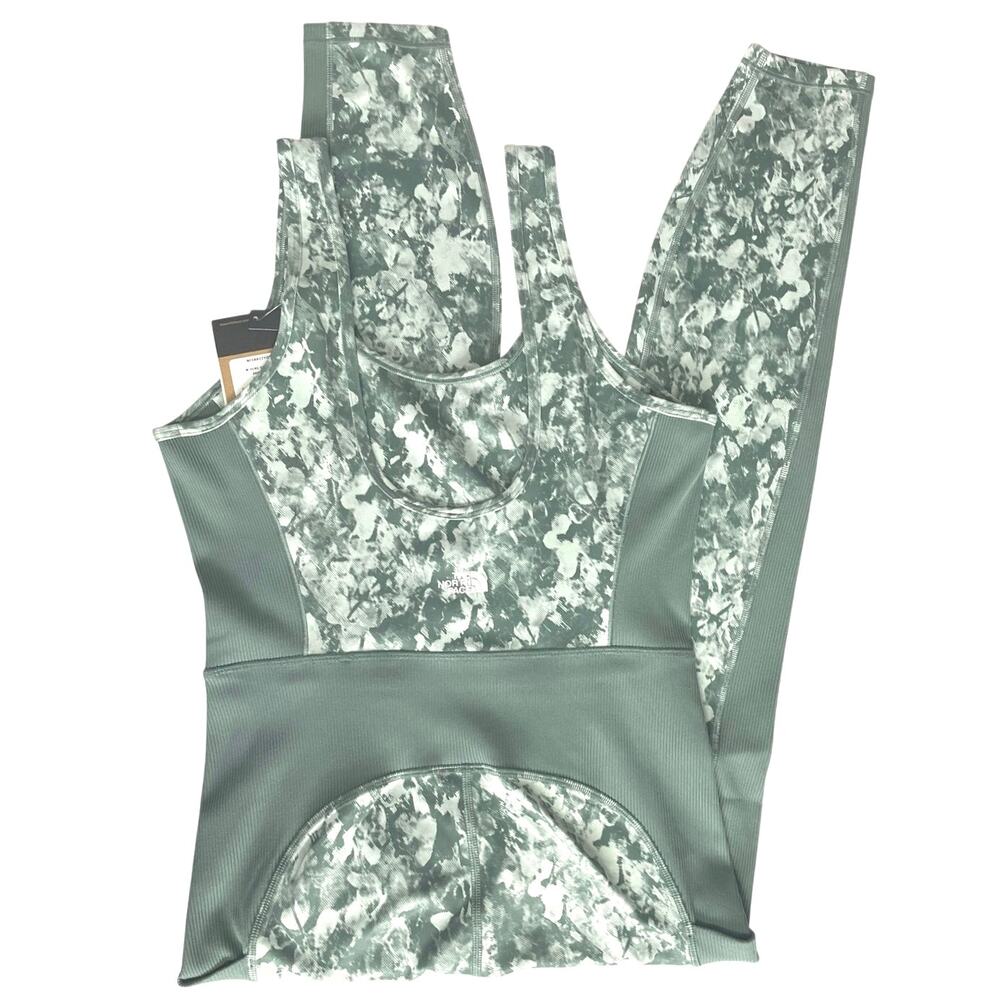 NWT - The North Face Dune Sky Long Dark Sage Bodysuit - Picture 3 of 5